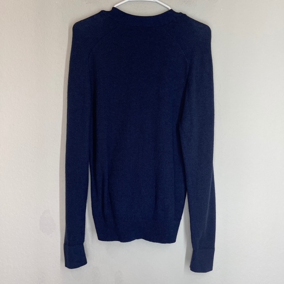 Club Monaco Cardigan Men's Size M Button Front Pockets Cotton Cashmere Blue - Picture 5 of 10